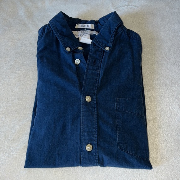 H&M long Sleeve Button Down Shirt Size Small - Picture 1 of 7